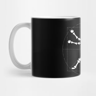 vitruvian skeleton Mug